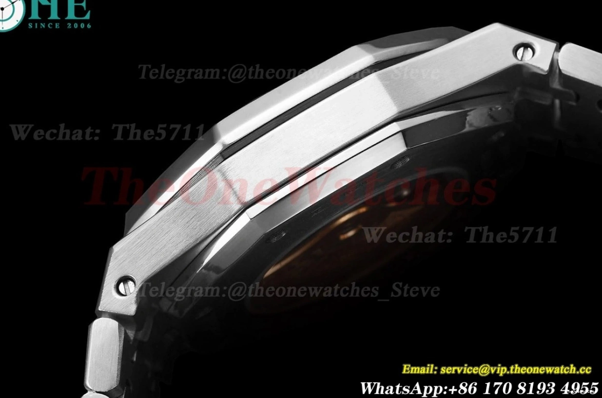 Oak SS Dial 41mm SS 15500 MY8215 Black Royal 0203